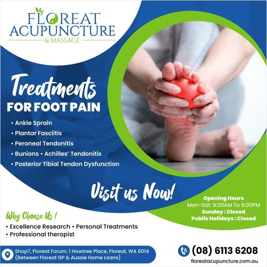 Acupuncture’s Effectiveness In Relieving & Treating Foot Pain - Floreat Acupuncture & Message